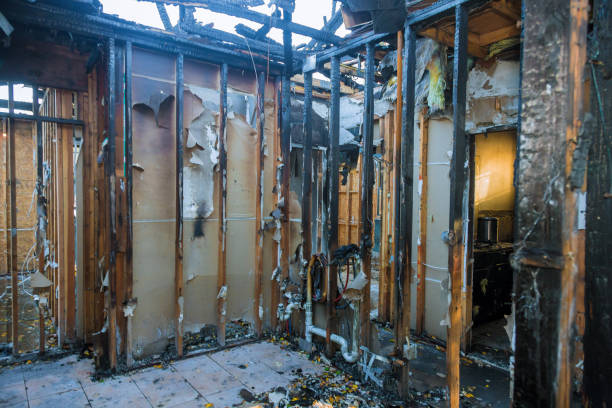 Professional Fire Damage Assessment technician working in Otterbein, IN